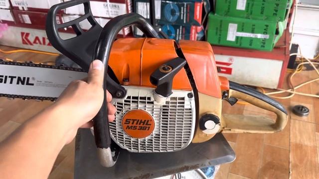 Cưa stihl ms381 của đức giá 6tr5 cả lam xích lh 0345050399