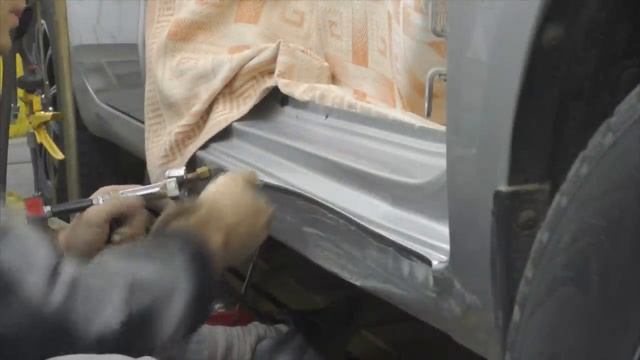 Работа выходного дня, КИА РИО. Body repair after an accident.