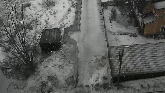 Омск, снегопад 30 марта 2017 года