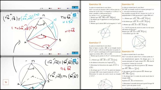 Angles Orientés 3°M Correction des exercices