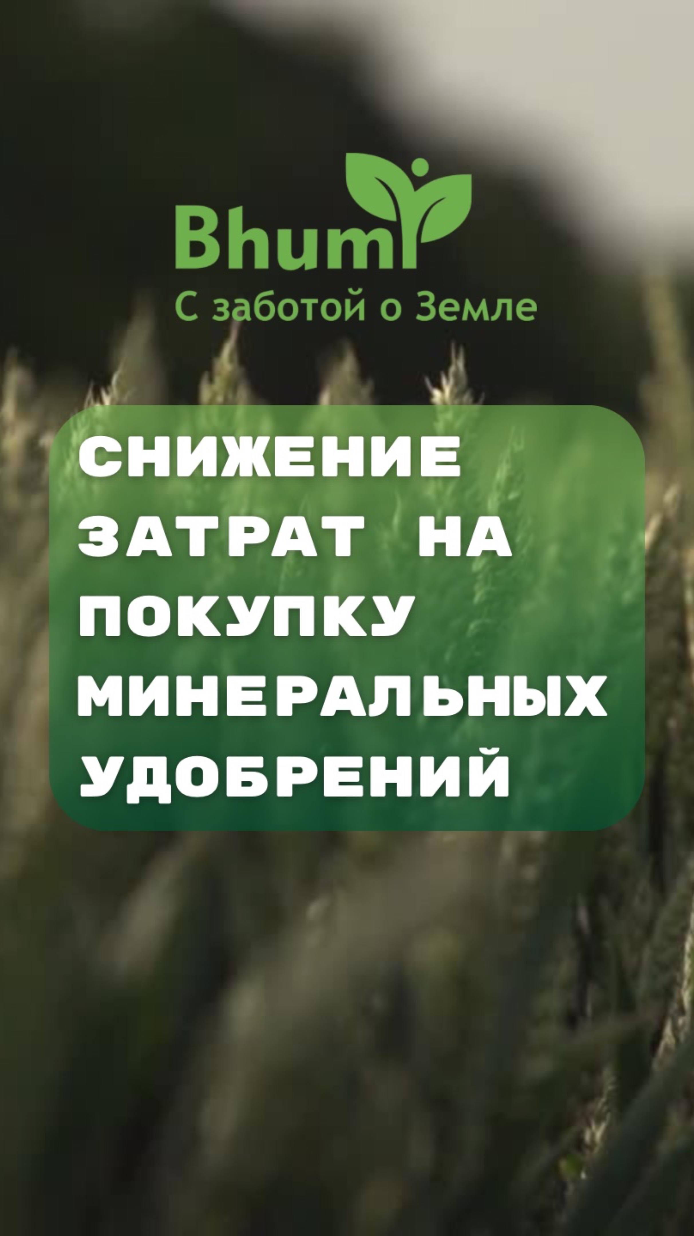 Снижение затрат на покупку минеральных удобрений #органика #экономия #удобрения #прибыль #bhumi