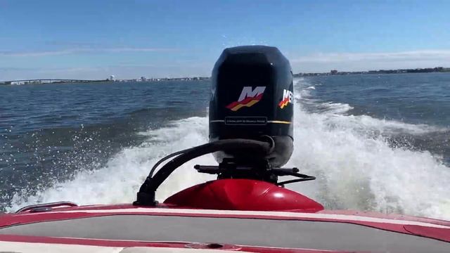 Cruising in my 2005 Hydrostream Voyager with Mercury Racing Optimax 250 xs