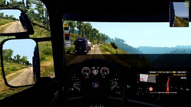 EURO TRUCK SIMULATOR 2 - Scania R620 no bitrem 9 eixos! *Scania R620 highline boogie pesado*