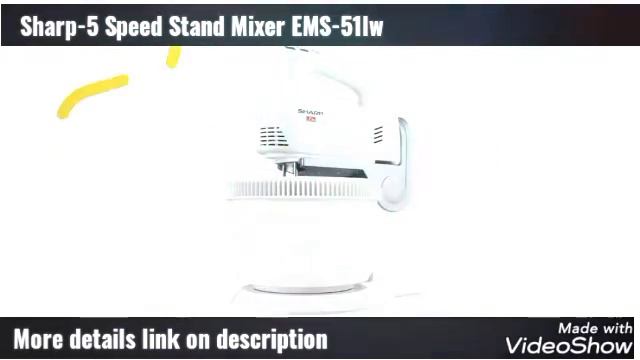 Sharp-5 Speed Stand Mixer EMS-51lw