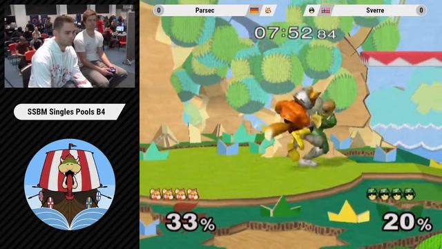 Valhalla III - Sverre (Cpt.Falcon) Vs. Parsec (Fox) - Pools - Melee Singles