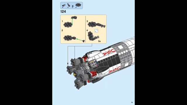 NASA Apollo Saturn V Building Instructions Part 11, Steps 120-128