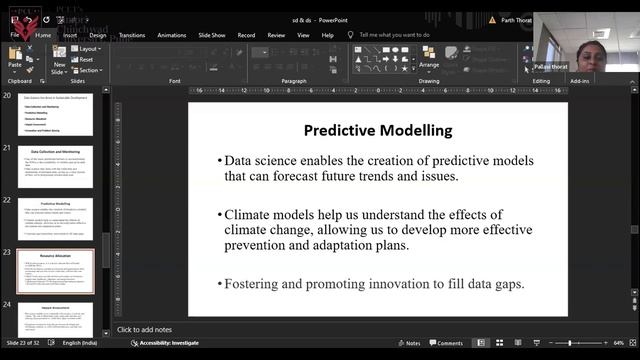 Using Data Science for Sustainable Development in Higher Education. | Dr. Pallavi Thorat