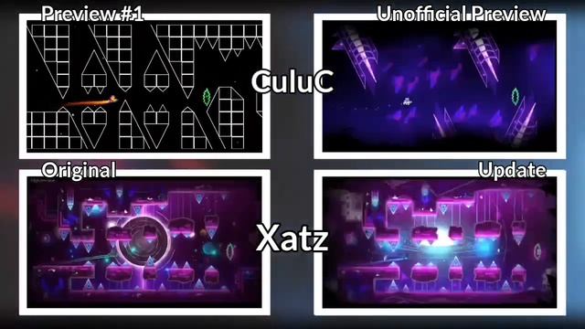 All versions of KOCMOC (comparison) | Geometry Dash