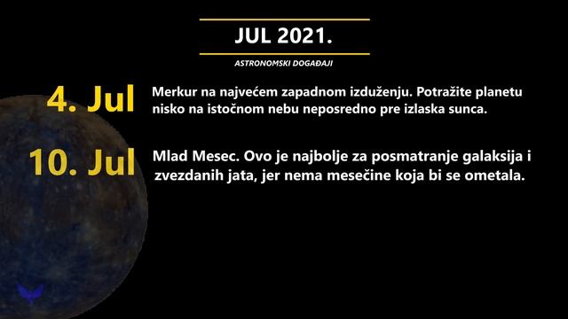 Astronomski Kalendar Za 2021. Godinu