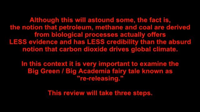 Geologic Oil : The Fraud of "fossil fuels"