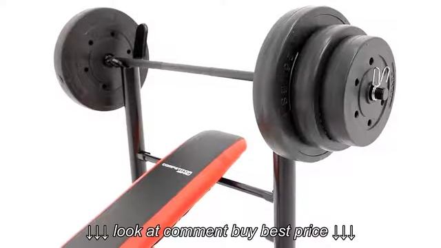 Marcy Weight Bench + 100lb Weight Set | CB 2982