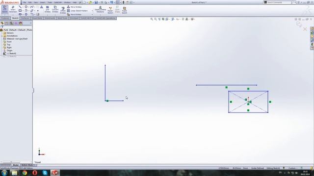 2 Урок. Построение эскизов в SolidWorks