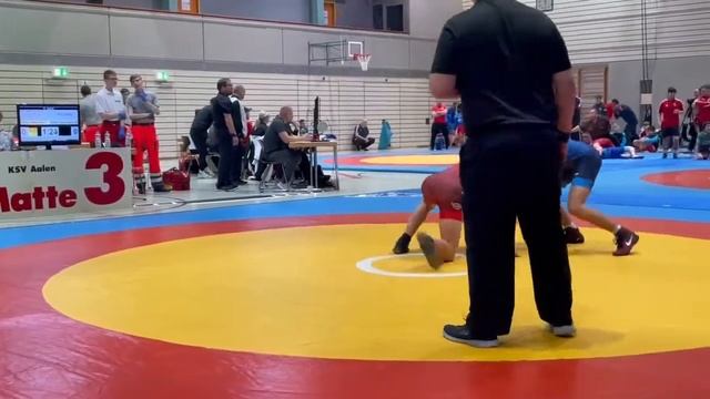 57 kg A1 Ivan Kyryianenko () - Vince Láng () TÜ 0:15 2:16