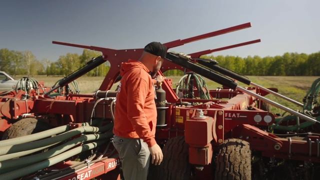 Посев гороха по технологии No-till. Обзор работы посевного комплекса FEATAGRO серии N-12000