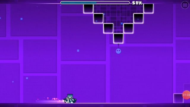 Прошол второй уровень Back On Track geometry dash