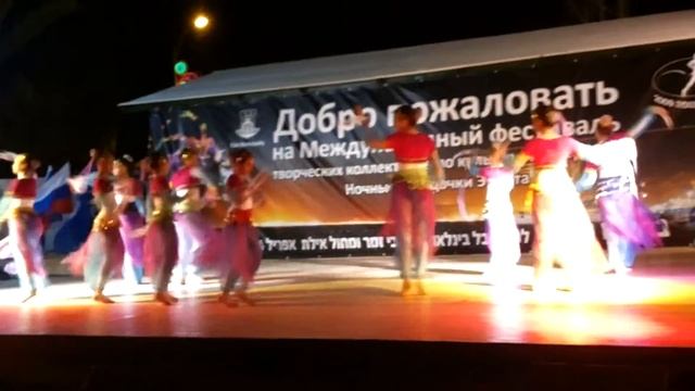 Oriental dance. Dance group "Scheherazade" Choreographer Irina Jammal. Eilat - 3.04.14.Archive.l