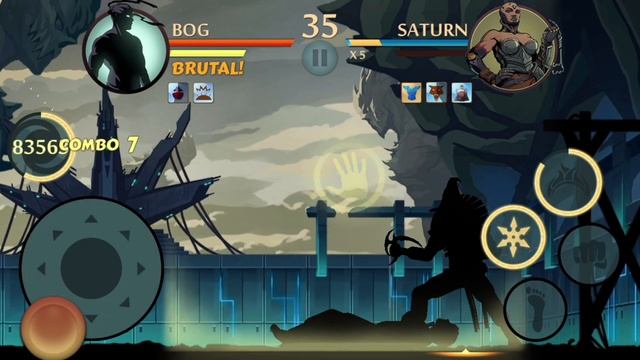 [ Shadow Fight 2 Tier 4 Full Gameplay | Tier 3 All Bosses ] [ Gatekeeper vs Saturn vs The Blackness