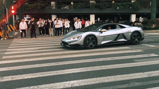 BYD Yangwang U9 Driving on the Street