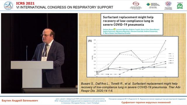 Сурфактант-терапия вирусных пневмоний Баутин А.Е 2021