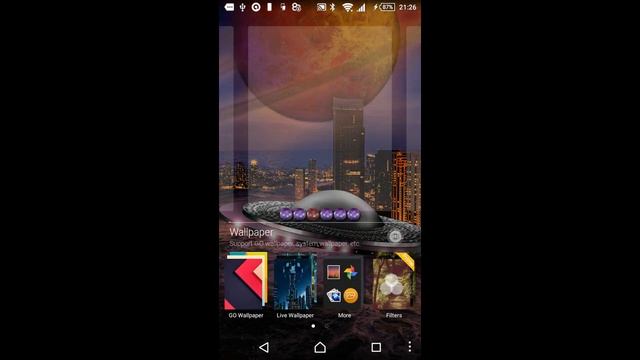 UFO Go Launcher theme