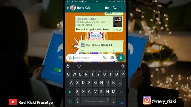 Cara Kirim Foto Agar terlihat Jelas Di WhatsApp