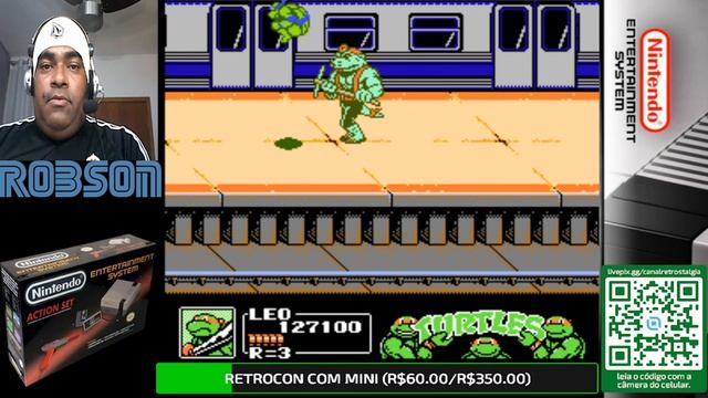 TURTLES 2 PROJECT MANHATAN VERSÃO JAPONESA NINTENDINHO TERÇA CLÁSSICA TEMPORADA 02 LIVE 06!!