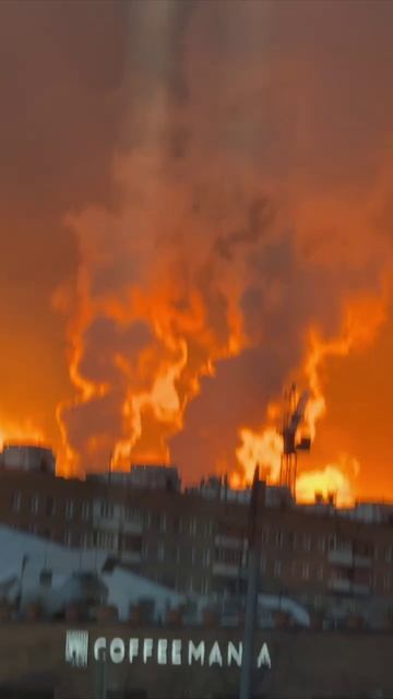 🌇 Очень красивый сегодня огненный закат