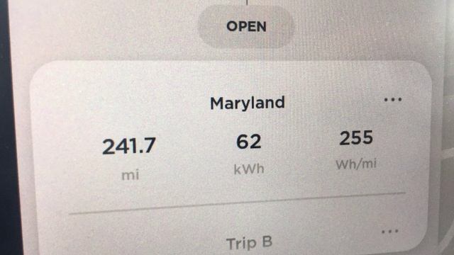 Going to DC. Trip #4 W. Tesla Model 3. 509 Miles trip.