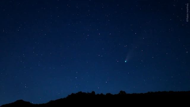 Cometa C/2020 F3 NEOWISE visto desde Berruecos