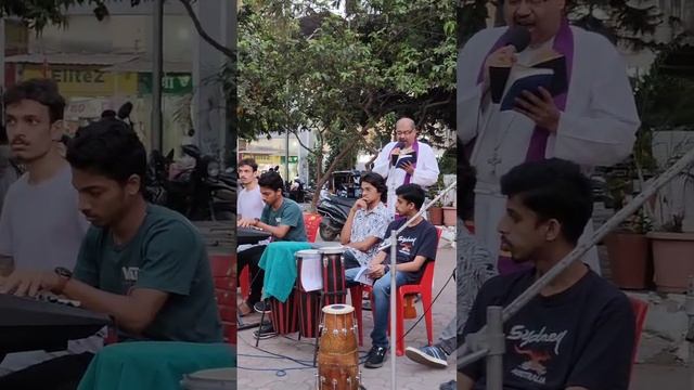 Fr. Marshal Lopes sings East Indian Old Puran at Uran Church on Passion Sunday on 24/03/2024