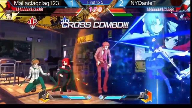Mallaclaqclaq Vs NYDanteT Parsec FT 5 Set Blazblue Cross Tag Battle - BBTAG