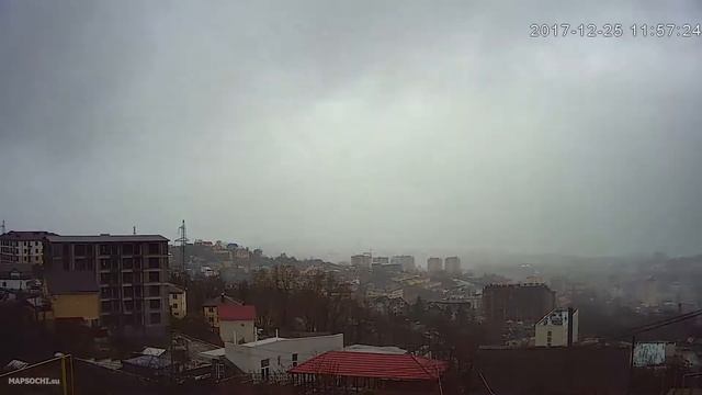 Timelapse. Sochi. 25.12.2017