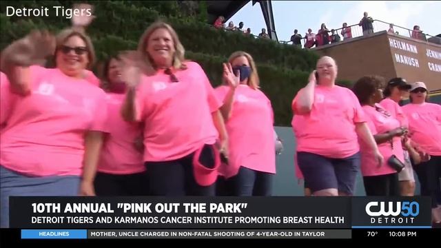 Detroit Tigers, Karmanos Team Up To Honor Survivors Pink Out The Park