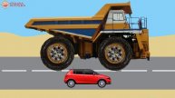 Для Малышей про МАШИНКИ. учим с ребенком Большой-Маленький