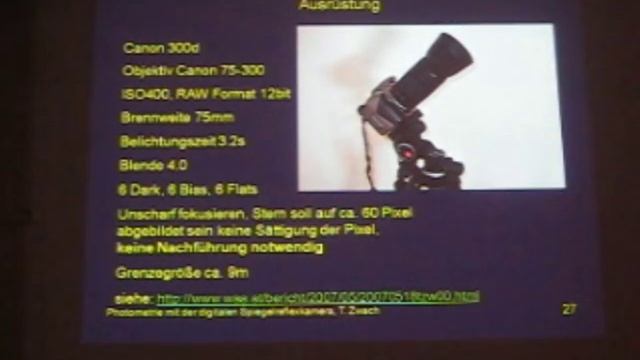 DSIG Photometrie mit der DSLR