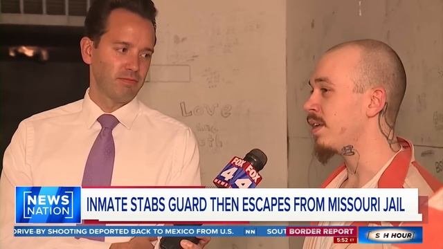 As manhunt continues, video shows Missouri inmate stab officer, escape | Rush Hour