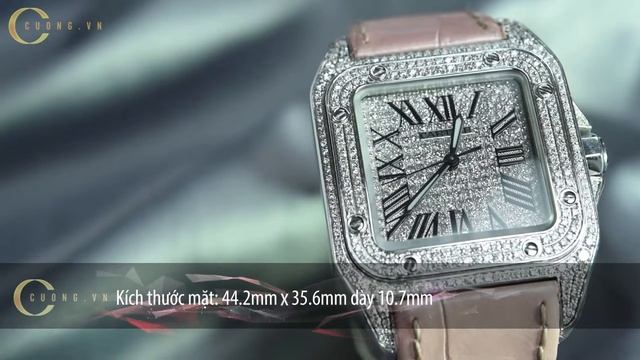 Giới thiệu đồng hồ | Cartier Santos 100 Diamond