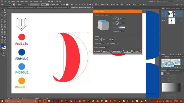 How to create Total logo in Adobe Illustrator | Logo design tutorial