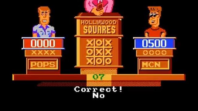 NES Прохождение [319] Hollywood Squares (2p)