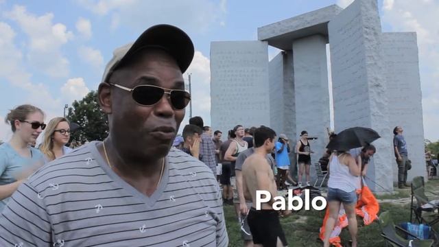Total Eclipse at the Georgia Guidestones