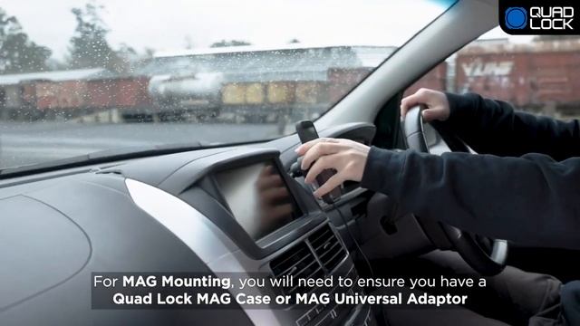 Автомобильное крепление для телефонов на панель Quad Lock Adhesive Dash Console Car Mount