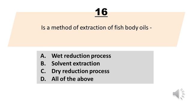 Fisheries Board Exam Reviewer Q201-230 TOPIC: Fish Processing Technology