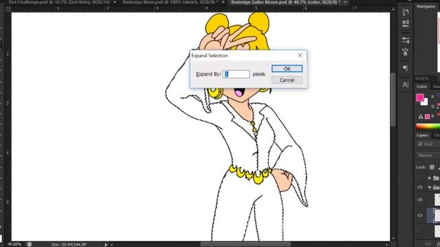Drawing a 70s Sailor Moon