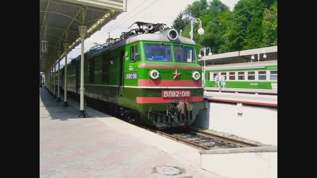 Русский Электровоз Тепловоз Поезд Локомотивы Клип