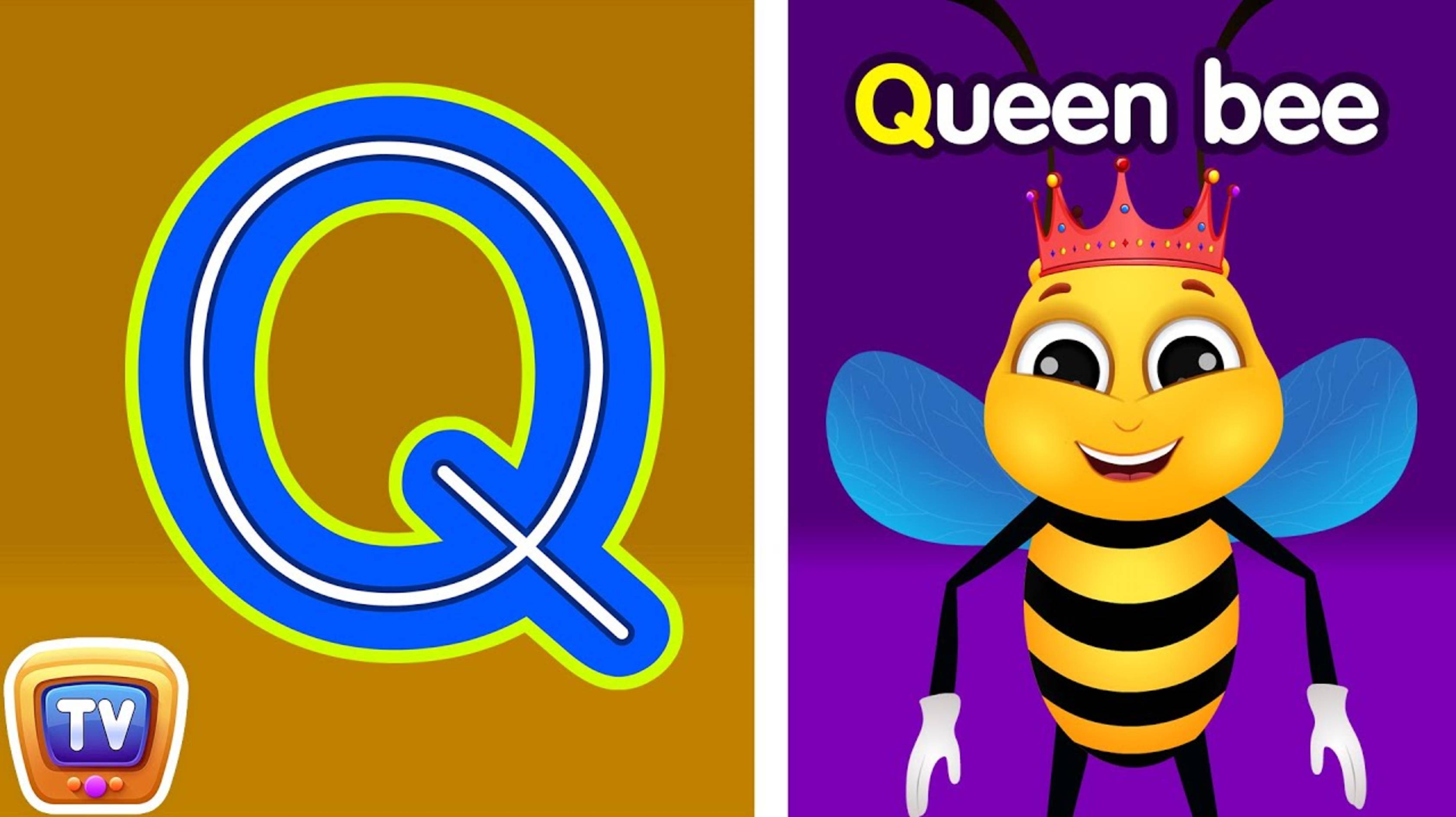 Tracing Uppercase and Lowercase Letters -Letter Qq and Letter Rr - ChuChuTV Toddler Learning Videos