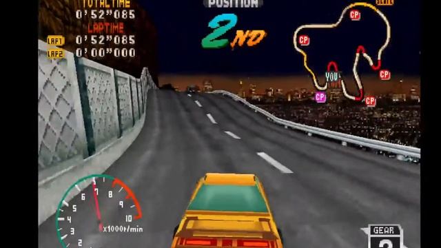 High Velocity - Mountain Racing Challenge (USA) (Gameplay) (Sega Saturn Emulator)