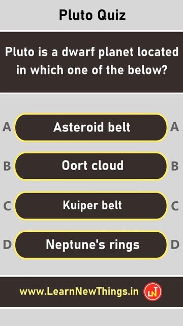 Pluto Quiz #Shorts | 5 Questions | #solarsystem