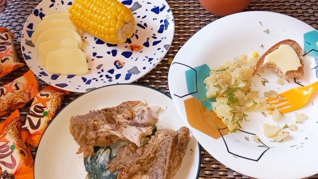 Обед ; ))) / Картошка не удалась... ; ( / АСМР итинг / ASMR eating