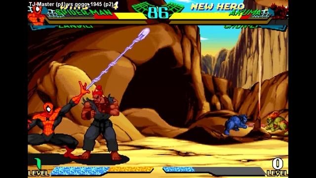[FightCade Marvel Super Heroes Vs Street Fighter] TJ-Master Vs Gogo_1945
