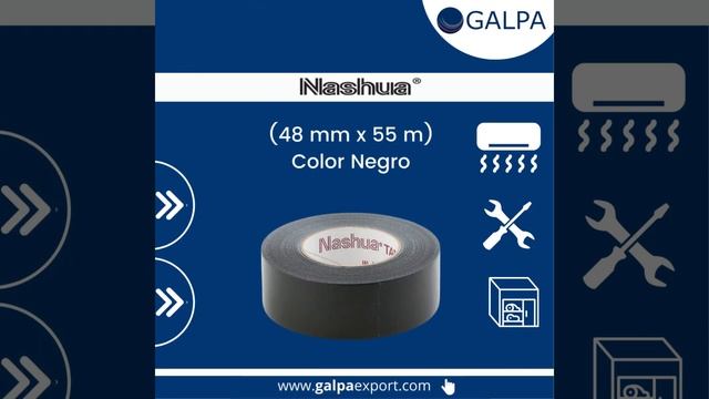 Nashua Tape Cinta Multiuso Multipurpose para Ducteria 48 mm x 55 m 2280 Negro 9 Mil